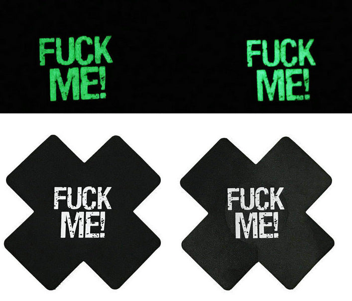 Soulmaty Luminous Nipple Stickers - Glow-in-the-Dark Reusable Nipple Patches for Party & Clubwear