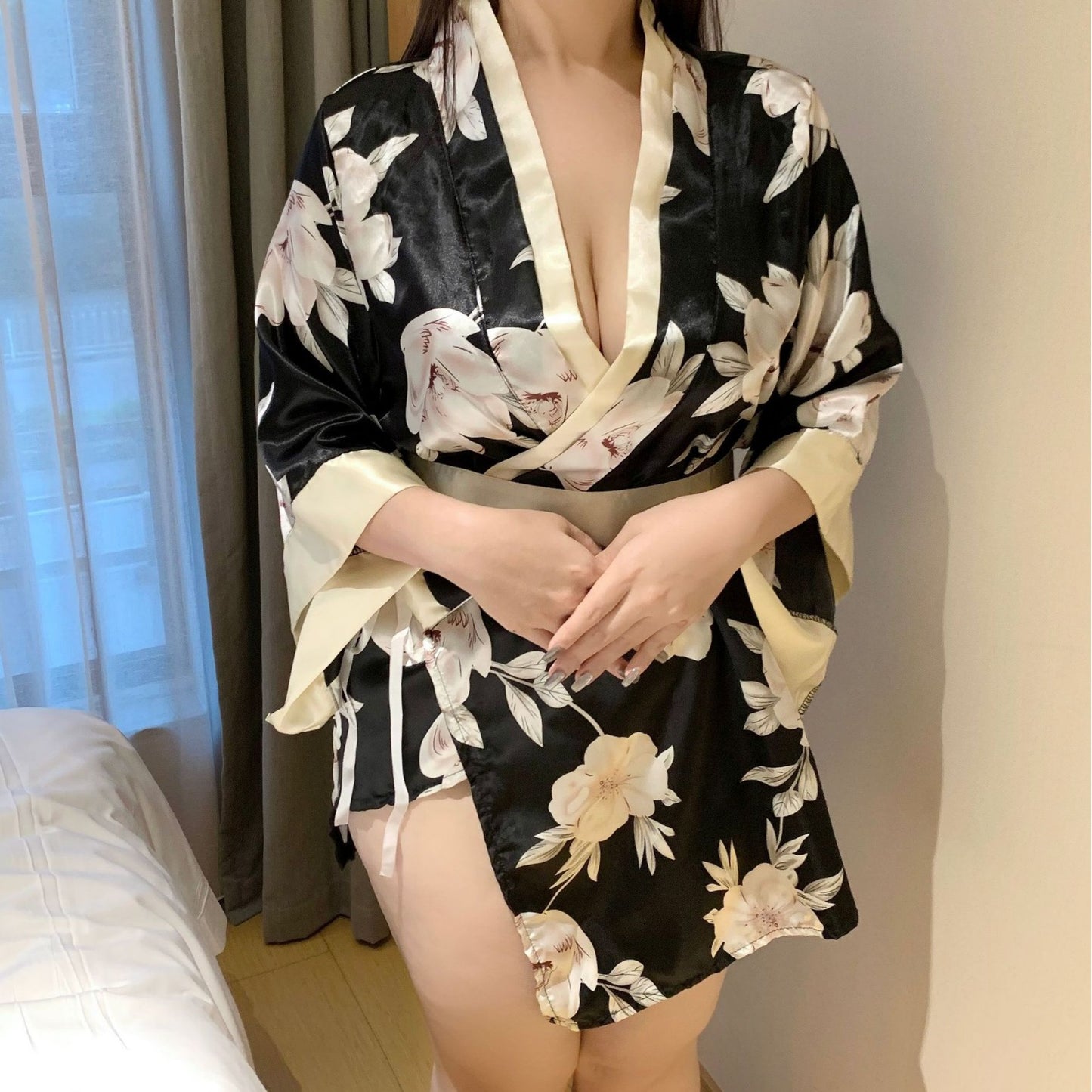 Soulmaty Women’s Sexy Japanese Kimono Lingerie – Cosplay-Inspired Robe Outfit