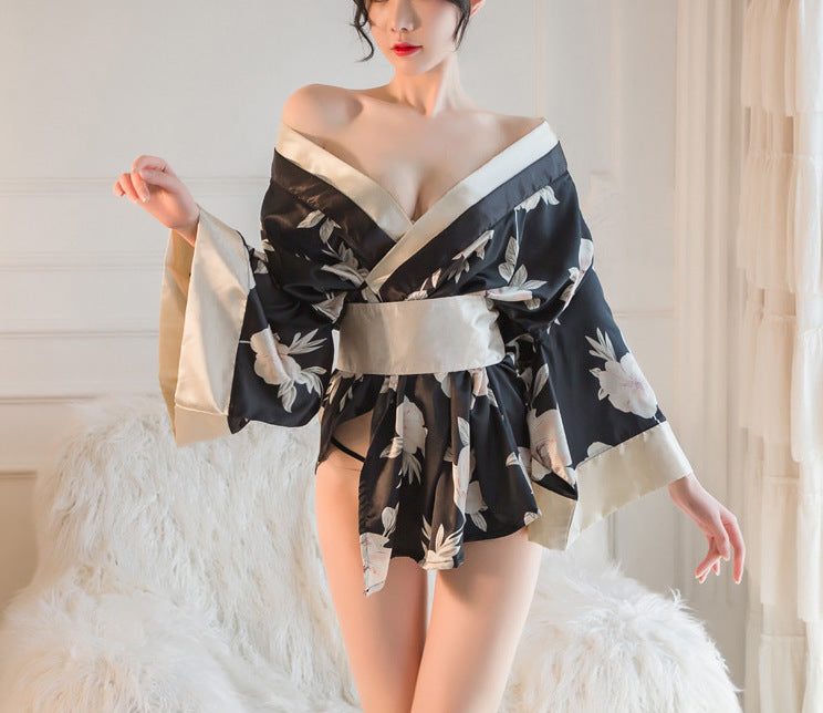 Soulmaty Women’s Sexy Japanese Kimono Lingerie – Cosplay-Inspired Robe Outfit