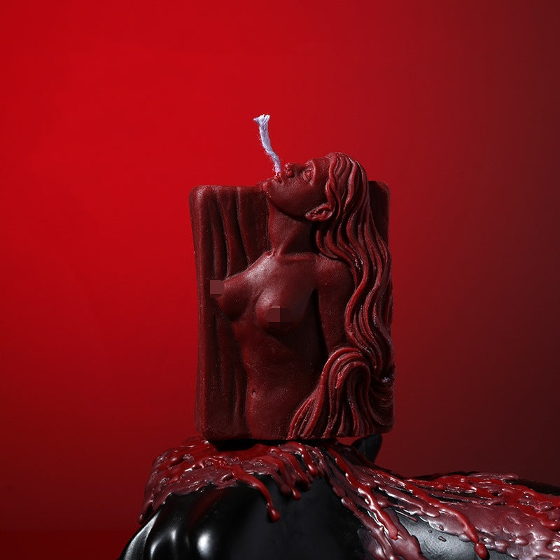 Soulmaty Artistry Female Body Front Side Ylang-Ylang Flavour Low Temperature Candle