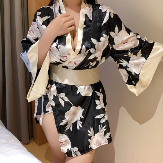 Soulmaty Women’s Sexy Japanese Kimono Lingerie – Cosplay-Inspired Robe Outfit