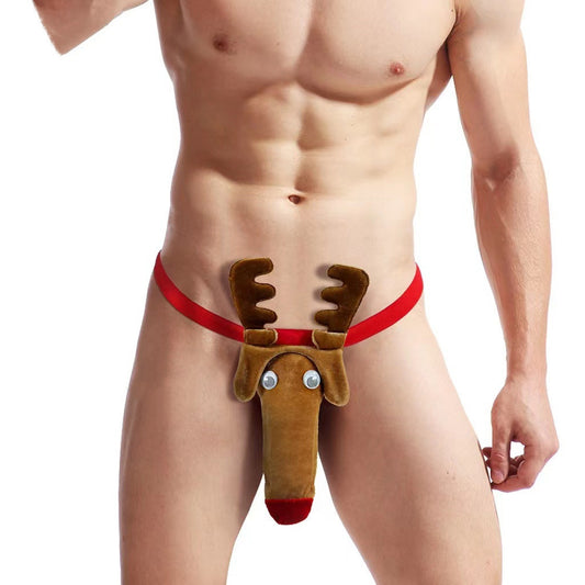 Soulmaty Men Sexy Fawn Underwear Christmas Cosplay Thong